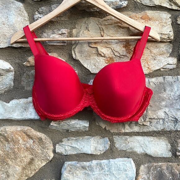 Wacoal red underwire bra size 38DD Style 853117 - Picture 6 of 8